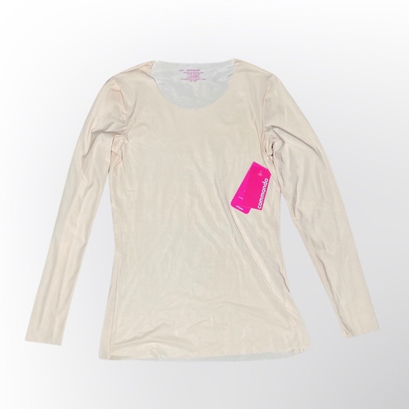 Commando Whisper Long Sleeve Crew Neck Tee Size S/M - Picture 5 of 7